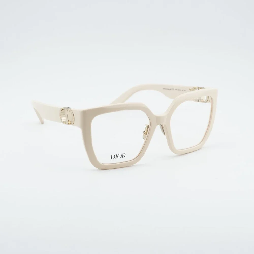 Dior 30MONTAIGNEO S1F 9500 Eyeglasses Ivory 55mm Square Frame